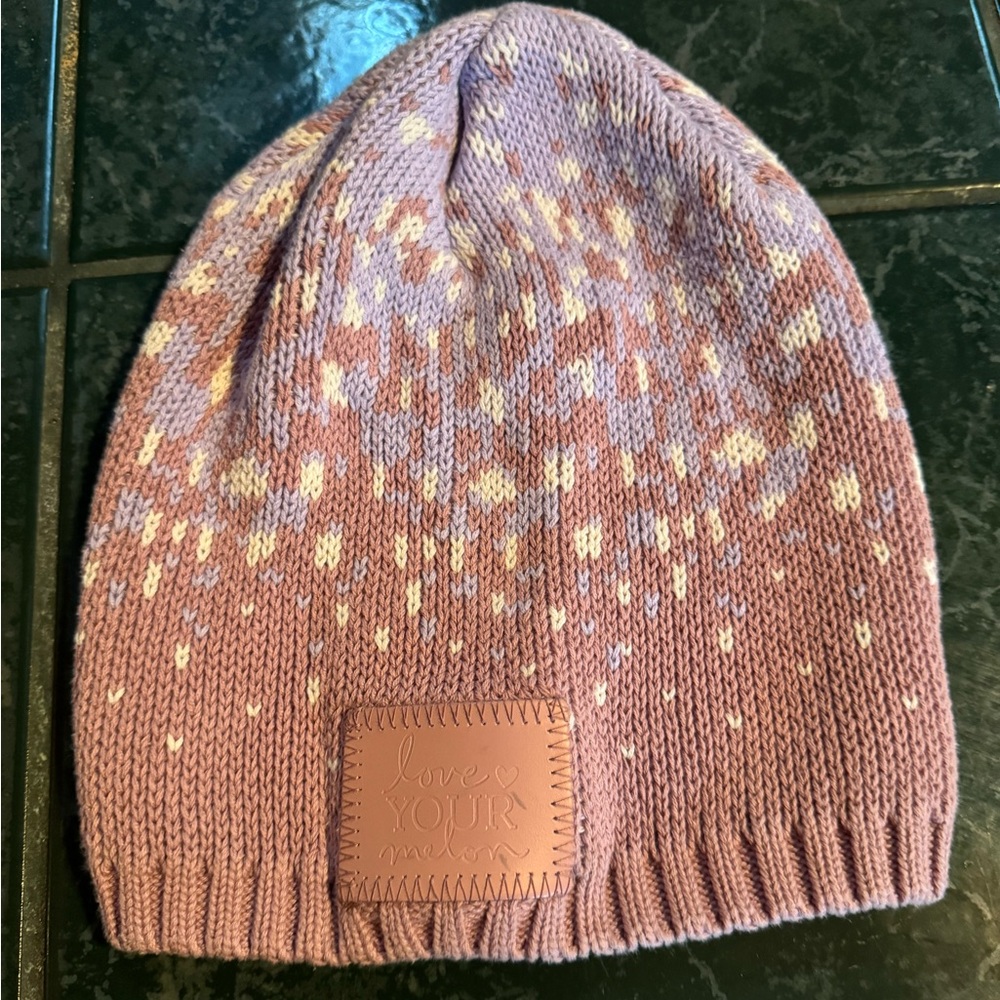 Love Your Melon Speckled Beanie Rose